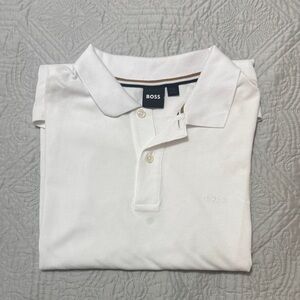 BOSS Classic White Polo Shirt